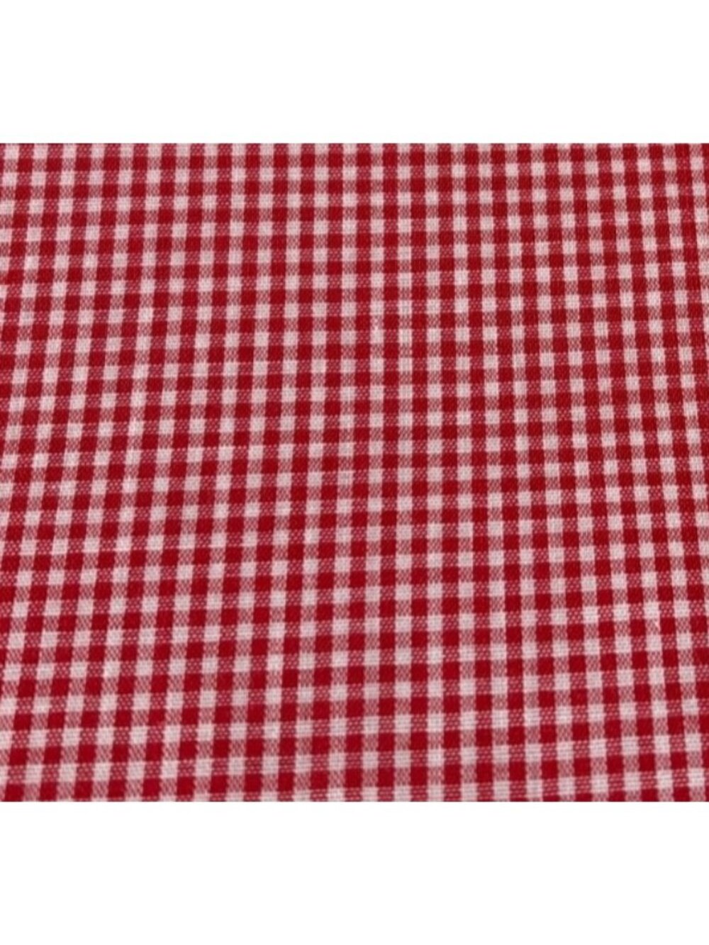 Red Gingham Cotton Fabric 1/2 yard x 31" Checks Sewing Quilting
